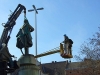 Ideiglenesen elmozdítják Kossuth Lajos szobrát