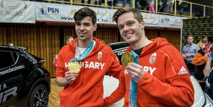 A Lauberben köszöntötték a téli olimpia pécsi hőseit, Burján Csabát és Knoch Viktort