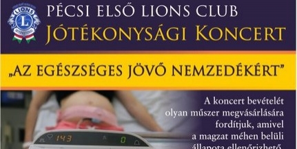 A Pécsi Első Lions Club tart jótékonysági estet A Pécsi Első Lions Club tart jótékonysági estet