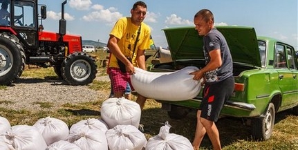 Összeöntötték a Kárpát-medencei gazdák által gyűjtött búzát Összeöntötték a Kárpát-medencei gazdák által gyűjtött búzát