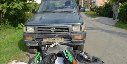 Lenyúlt motorral, jogosítvány nélkül, ittasan ütközött frontálisan egy teherautóval Lenyúlt motorral, jogosítvány nélkül, ittasan ütközött frontálisan egy teherautóval
