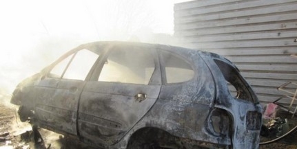 Teljesen kiégett egy autó Drávaszerdahelyen