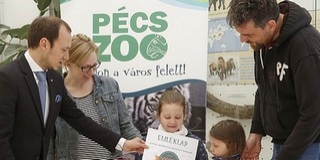 Érdről érkezett hétfőn a Pécsi Állatkert félmilliomodik látogatója Érdről érkezett hétfőn a Pécsi Állatkert félmilliomodik látogatója
