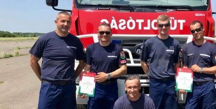 Pécsi tűzoltók bizonyultak a régió legjobb sofőreinek
