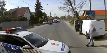 Összecsapott két sofőr, a rendőrök vetettek véget a párbajnak - Videó!