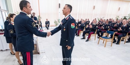 Hősies helytállásáért tüntettek ki egy pécsi tűzoltót Hősies helytállásáért tüntettek ki egy pécsi tűzoltót