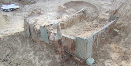Újabb találatot jegyeznek a régészek: római kori kocsisír került elő Baranyában-