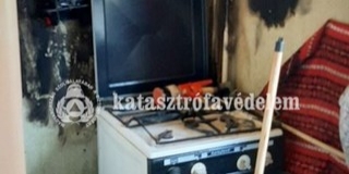 Berobbant egy gázpalack a tűzhely mellett Komlón Berobbant egy gázpalack a tűzhely mellett Komlón