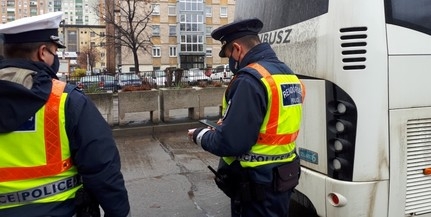 Buszokat, teherautókat ellenőriztek Baranyában is