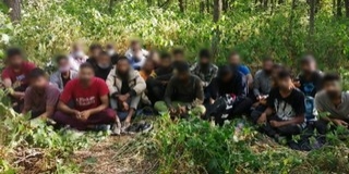Egy csapat migránst tartóztattak fel a határvédők Baranyában Egy csapat migránst tartóztattak fel a határvédők Baranyában