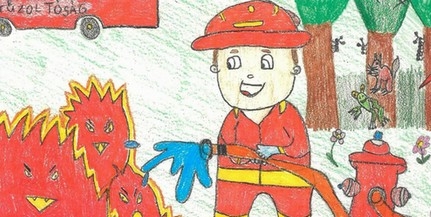 Pécsi kisiskolás rajzát találták a legjobbnak a tűzoltók országos alkotói pályázatán