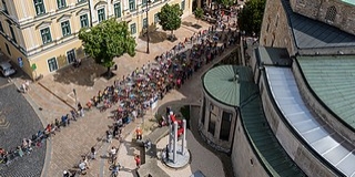 Rengetegen szurkoltak a Tour de Hongrie mezőnények a pécsi zárószakaszon