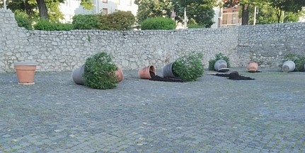 Vandál pusztítás a Barbakánnál: kitépték a leandereket, összetörték a dézsákat Vandál pusztítás a Barbakánnál: kitépték a leandereket, összetörték a dézsákat