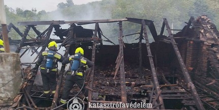 Gázpalack is robbant, lángolt egy ház Baranyában Gázpalack is robbant, lángolt egy ház Baranyában