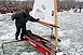 Befagyott a Balaton: jégvitorlázók