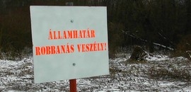 A horvát határ fele aknákkal fertőzött