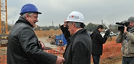 Vizit az épülő Tudásközpontnál