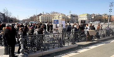 Közel száz antifasiszta tüntetett Közel száz antifasiszta tüntetett