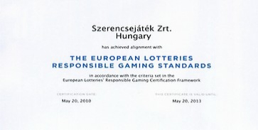 Európa legjobbjai között a Szerencsejáték Zrt. Európa legjobbjai között a Szerencsejáték Zrt.