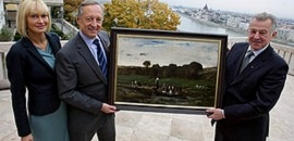 Munkácsy-képet kapott Schmitt Pál