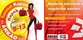 Online kuponakció az ÁRKÁD-ban Online kuponakció az ÁRKÁD-ban
