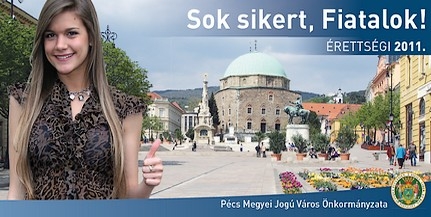 Óriásplakátokon szurkol a városvezetés az érettségizőknek Óriásplakátokon szurkol a városvezetés az érettségizőknek