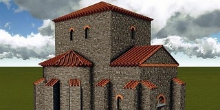 3D-ben a cella trichora nemrég feltárt épülete 3D-ben a cella trichora nemrég feltárt épülete