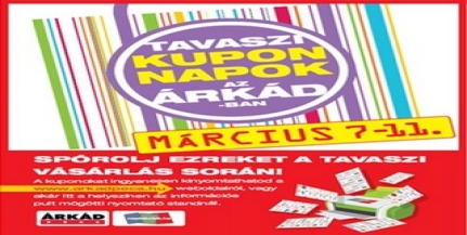 Tavaszi Divat- és kuponnapok az ÁRKÁD-ban!