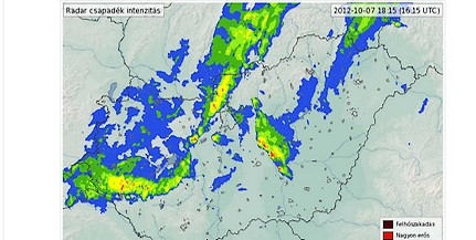 Hamarosan eléri Pécset a hidegfront, a Balatonnál ítéletidő Hamarosan eléri Pécset a hidegfront, a Balatonnál ítéletidő