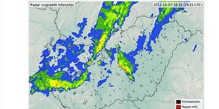 Hamarosan eléri Pécset a hidegfront, a Balatonnál ítéletidő Hamarosan eléri Pécset a hidegfront, a Balatonnál ítéletidő