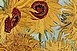 LED-lámpáktól barnulnak van Gogh napraforgói LED-lámpáktól barnulnak van Gogh napraforgói