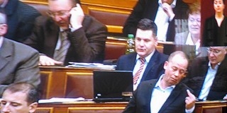 Szanyi kapitány bemutatott a parlamentben