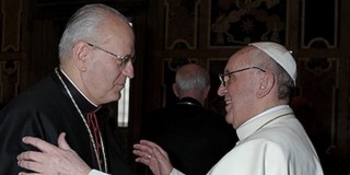 Ferenc pápával találkozott Erdő Péter Ferenc pápával találkozott Erdő Péter