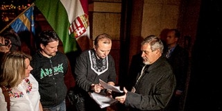 Kárpátalja autonómiájáért demonstráltak a külügy előtt