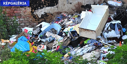 Szeméthegy és bűz a Hungária utcában, a kérdésekre nem jön válasz Szeméthegy és bűz a Hungária utcában, a kérdésekre nem jön válasz