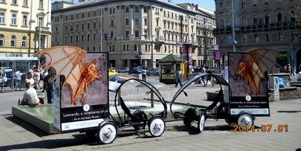 Leonardo-ihlette „biciklivel” népszerűsítik a pécsi kiállítást Leonardo-ihlette „biciklivel” népszerűsítik a pécsi kiállítást