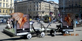Leonardo-ihlette „biciklivel” népszerűsítik a pécsi kiállítást Leonardo-ihlette „biciklivel” népszerűsítik a pécsi kiállítást