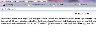 Blokkolt a NAV két on-line fogadási oldalt Blokkolt a NAV két on-line fogadási oldalt