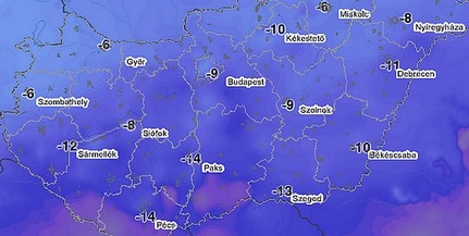 Pécsett volt a leghidegebb az országban Szilveszter éjjelén: -14 fok Pécsett volt a leghidegebb az országban Szilveszter éjjelén: -14 fok