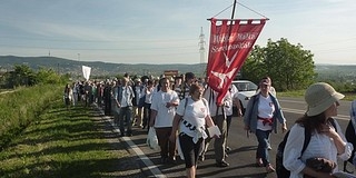Hajléktalanok és önkéntesek együtt zarándokoltak Máriagyűdre