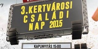 Csizi Péter nyitja meg a III. Kertvárosi Családi Napot Csizi Péter nyitja meg a III. Kertvárosi Családi Napot