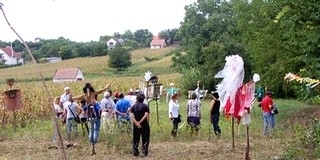 Madárijesztők randevúznak a mohácsi szőlőhegyen