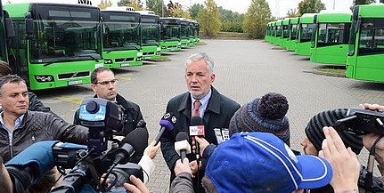 Megkezdődött a Volvo buszok forgalomba állítása Pécsett, száztizenöt járja majd a várost Megkezdődött a Volvo buszok forgalomba állítása Pécsett, száztizenöt járja majd a várost