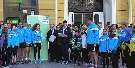 Kedden Pécsre ért a „Klímafutás az élő bolygóért Kedden Pécsre ért a „Klímafutás az élő bolygóért