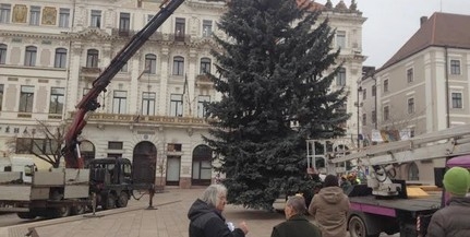 Megérkezett a Széchenyi térre a Mindenki Karácsonyfája - lesz Kertvárosban és Uránban is