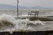 Balatonfenyvesnél kiöntött a Balaton pénteken Balatonfenyvesnél kiöntött a Balaton pénteken