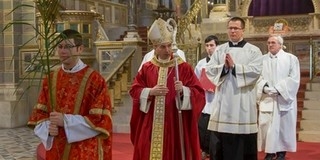 Virágvasárnapi ünnepi szentmisével kezdődött meg a nagyhét Pécsett Virágvasárnapi ünnepi szentmisével kezdődött meg a nagyhét Pécsett