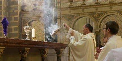 Szentmisét tartottak az utolsó vacsora emlékére Pécsett Szentmisét tartottak az utolsó vacsora emlékére Pécsett