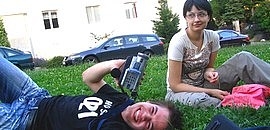 Pécsi rövidfilmeket szemléznek Pécsi rövidfilmeket szemléznek