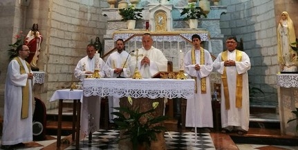 Papok és papnövendékek zarándokoltak a Szentföldre